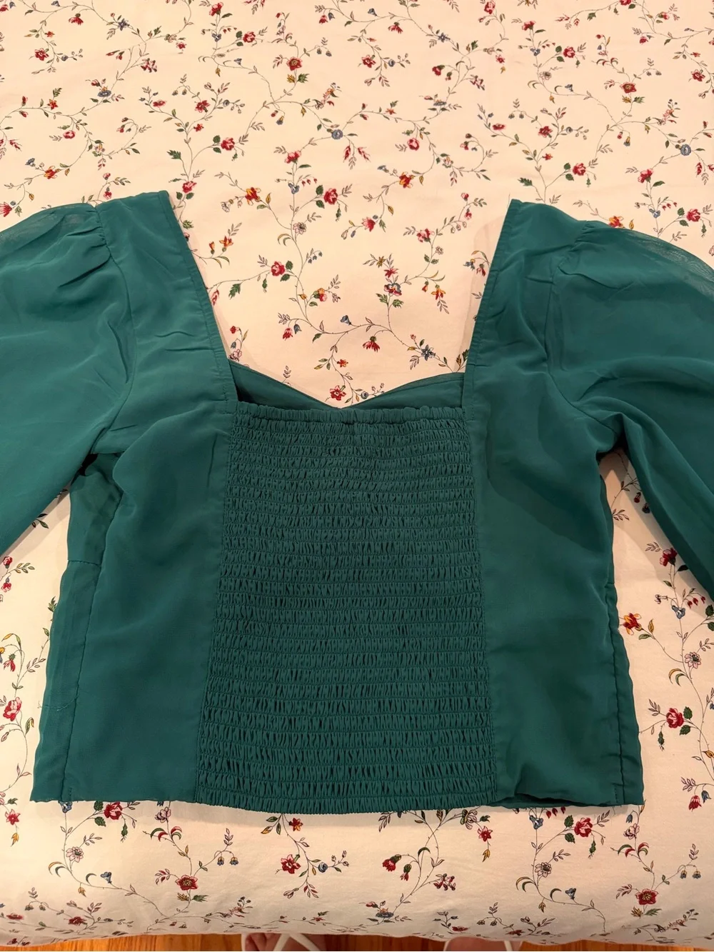 Abercrombie & Fitch teal blouse